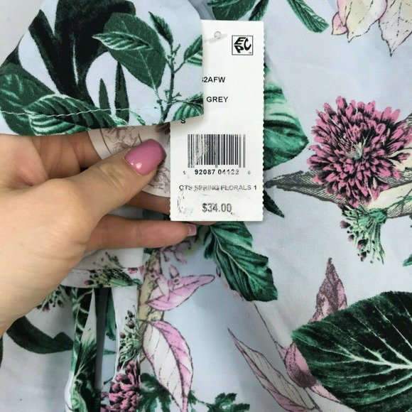 Gypsies Womens Moondust Off The Shoulder Spring Floral Blouse Size S $34 NWT - Picture 5 of 5